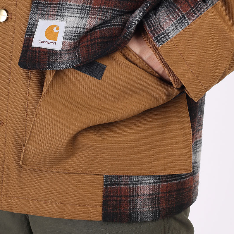 мужская коричневая куртка Carhartt WIP Highland Jacket I029456-h brwn offroad - цена, описание, фото 2